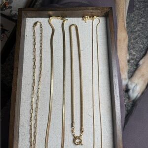 Gold Filled Necklace Set